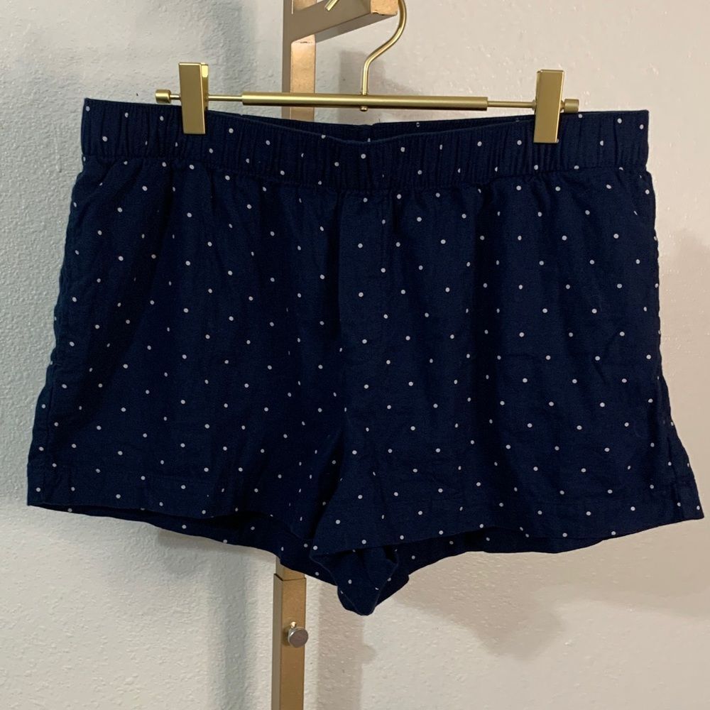 Auden Dark Blue Sleepwear shorts with White Dots- Large